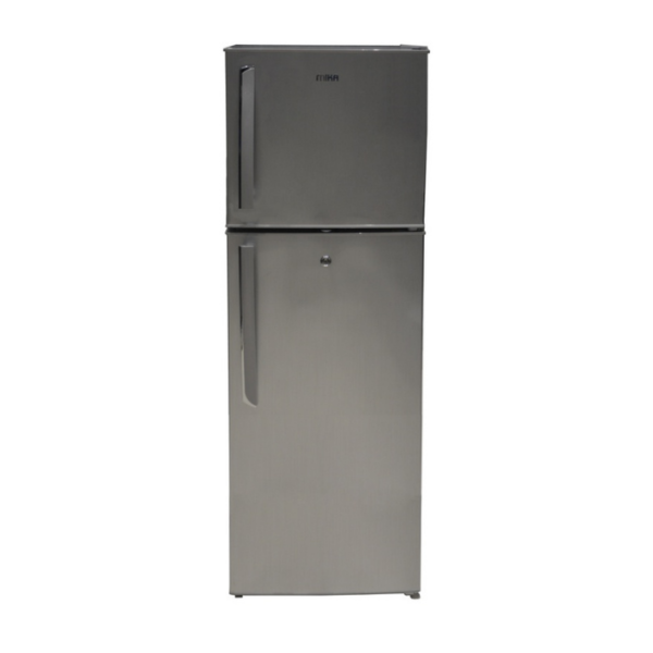 Mika Refrigerator, 138L, Direct Cool, Double Door, Silver Brush
