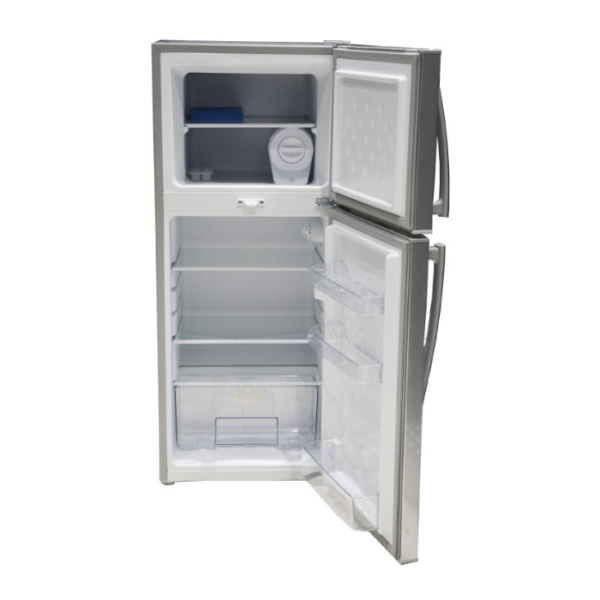 Mika Refrigerator,  138L,  Direct Cool,  Double Door,  Silver Brush
