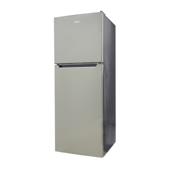 Mika Refrigerator, 138L, Direct Cool, Double Door, Black Brush