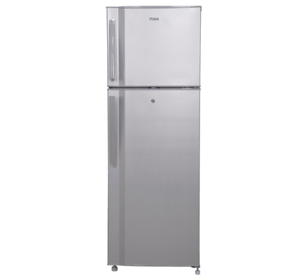 mika refrigerator,  200l,  direct cool,  double door,  silver brush