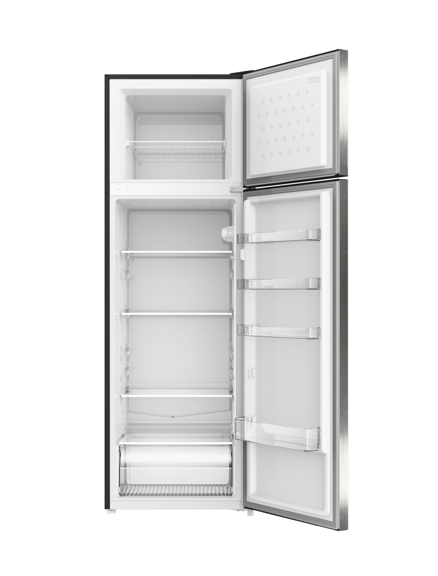 Mika Refrigerator,  261L,  Direct Cool,  Double Door,  Shiny SS