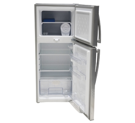 Mika Refrigerator,  118L,  Direct Cool,  Double Door,  Dark Silver
