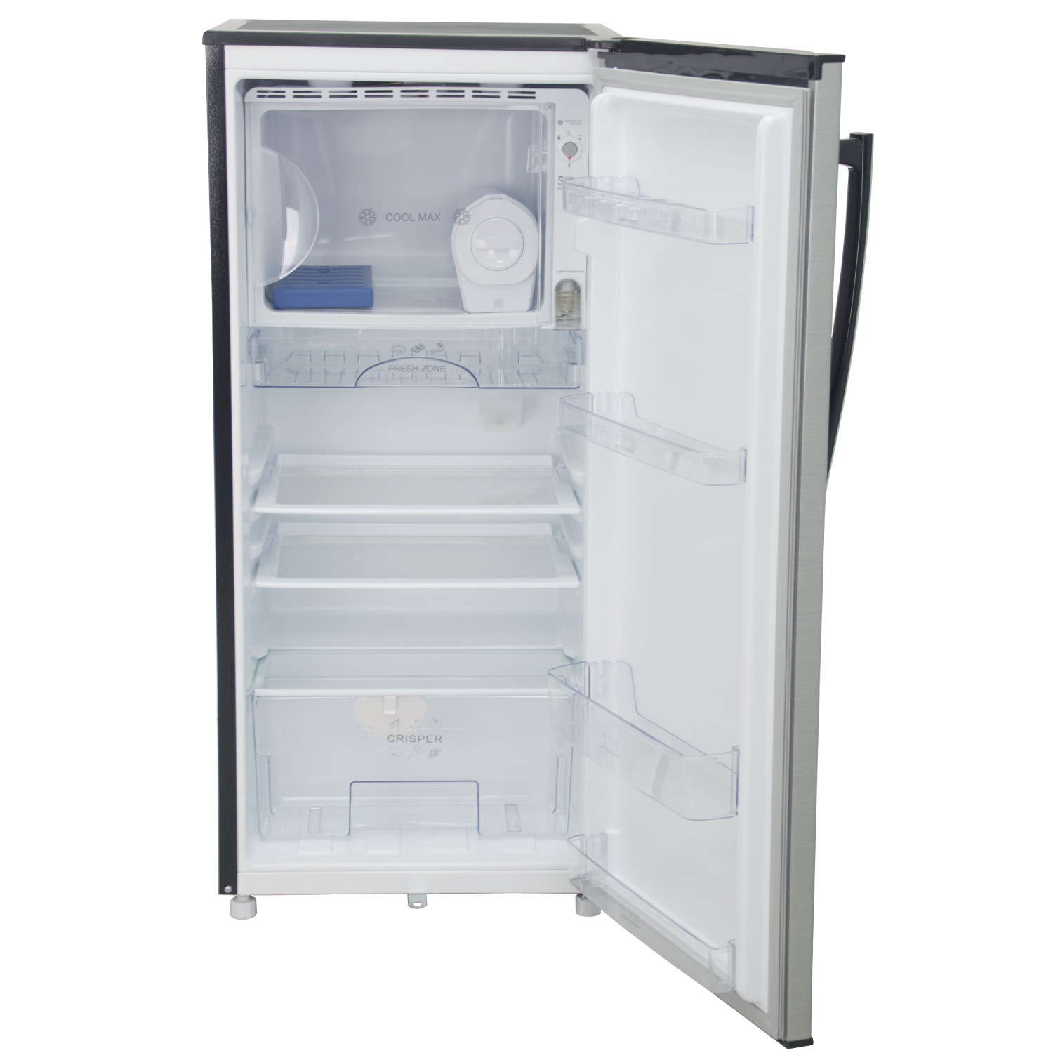 Mika Refrigerator,  170L,  Direct Cool,  Single Door,  Hairline Silver