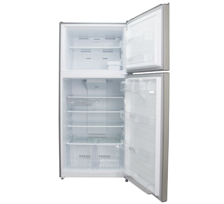 Mika Refrigerator,  650 Ltr,  No Frost,  Double Door Top Mount,  Stainless Steel