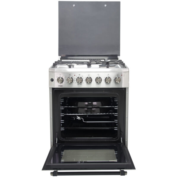 Mika Standing Cooker,  60cm X 60cm,  3 + 1,  Electric Oven,  Half Inox