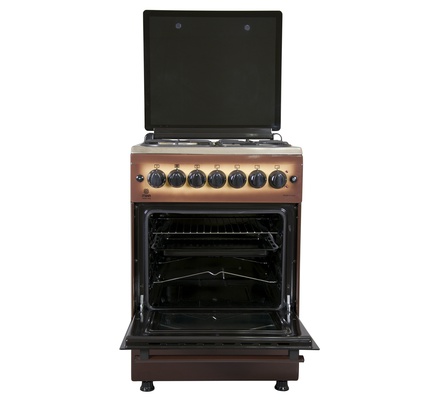 Mika Standing Cooker,  58cm X 58cm,  3 + 1,  Electric Oven,  Dark Brown