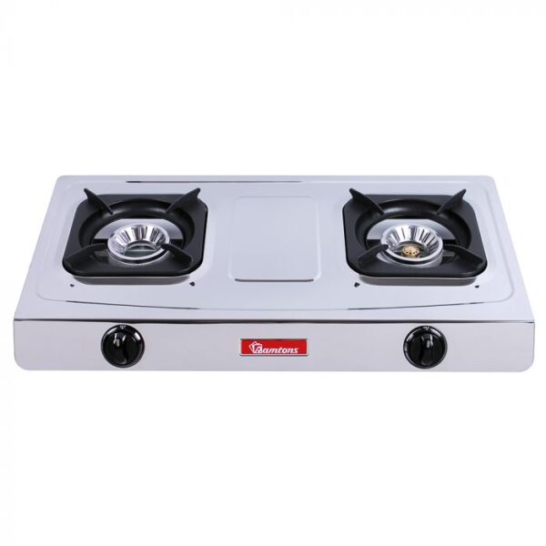 ramtons gas cooker 2 burner stainless steel- rg/548