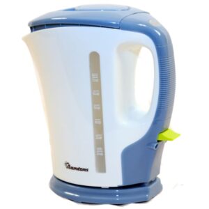 ramtons cordless electric kettle 1.5 liters white and blue- rm/324