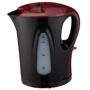 ramtons cordless electric kettle 1.7 liters black and red- rm/609