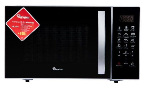 RAMTONS 23 LITRES DIGITAL MICROWAVE + GRILL SILVER - RM/589