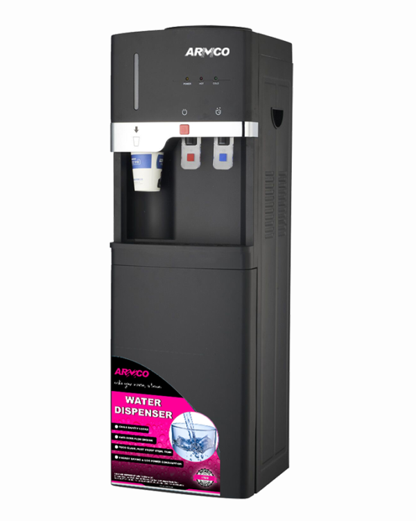 ARMCO AD-18FHE-LN1(B) - Water Dispenser, Hot & Elec. Cooling with Cup Dispenser.