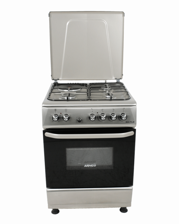 armco gc-f6631px(ss) - 3 gas,  1 electric,  60x60 gas cooker.