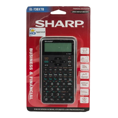 Sharp – EL-738XT – Financial Calculator – Black