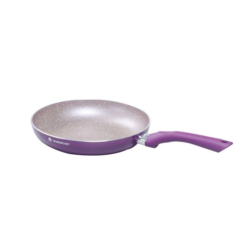 Wonderchef – Royal Velvet Non-Stick Cookware Set,  4Pc (Fry Pan With Lid,  Wok,  Dosa Tawa)-Purple