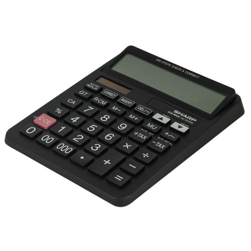 Sharp – EL-CC12G – 12 Digit Calculator – Black
