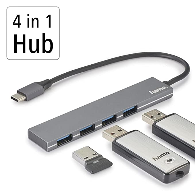 HAMA 4in1 USB-C HUB ULTRA-SLIM 4XUSB-A 3.2 (200101)