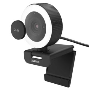 hama c-800 pro webcam with ring light (139993)