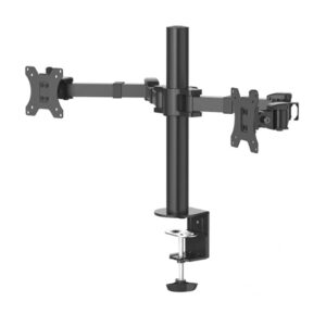 hama full motion double monitor arm black on gas spring 13?-32?(118498)