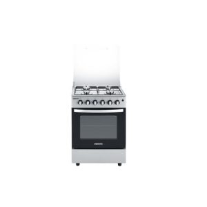 bruhm bgc 6640is,  4 gas standing cooker + gas oven - silver