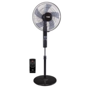Von VSNJ6622K 16" Floor Standing Fan, Remote - Black