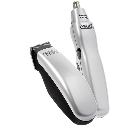 Wahl 9962-1816 Travel Kit Battery Operated Beard Trimmer and Nose/Ear Hair Trimmer