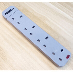 armco aee-4ec1 - 4 way extension socket with surge protection