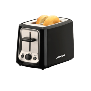armco apt-2b1000b(ss) - 2 slice pop-up toaster,  850w,  stainless steel.