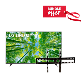 LG 55UQ80006LD 55" LED TV - UHD, SMART, ThinQ + Get FREE Von VXB65TFAB LCD Mount (37"-65") - Tilt