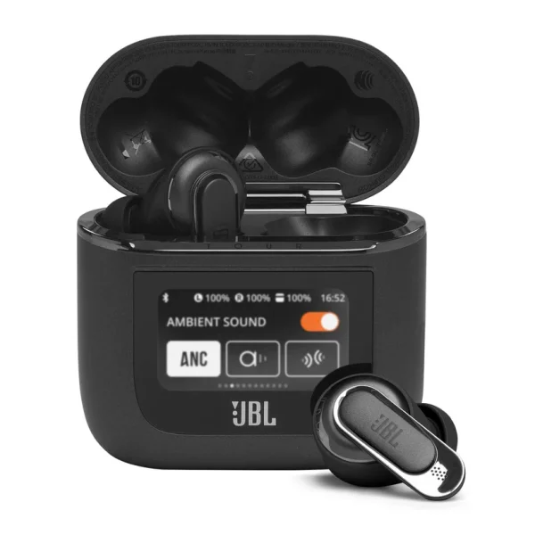 jbl tour pro 2 black earbuds