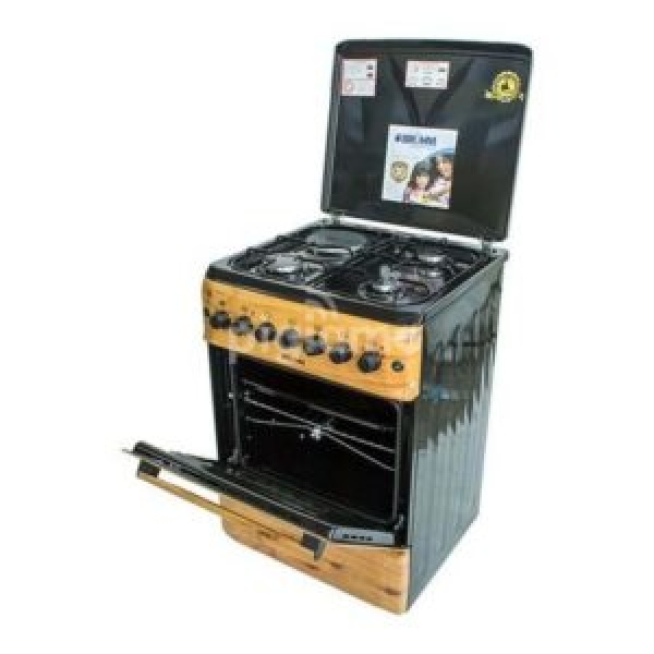 BRUHM GAS COOKER BLACK BGC-66M31ORNN