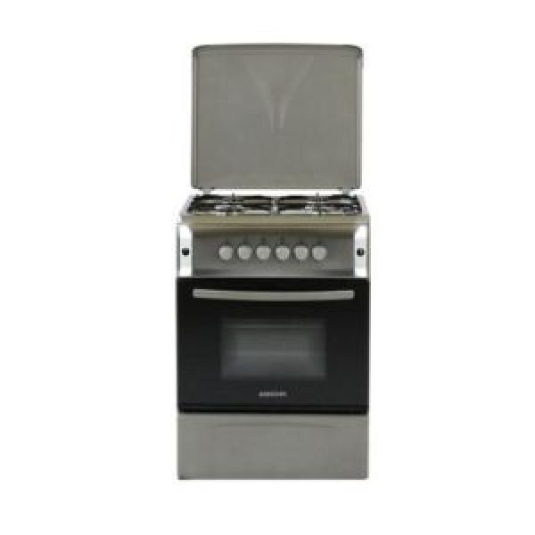 BRUHM BGC-5531IBK GAS COOKER SILVER