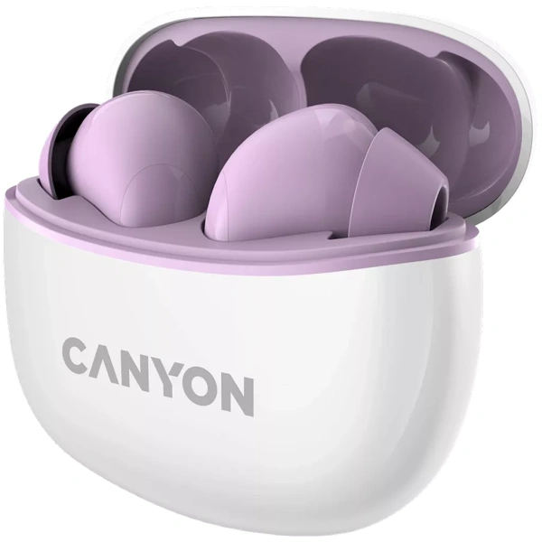 Canyon Stereo Earbuds Purple TWS5 - Image 2