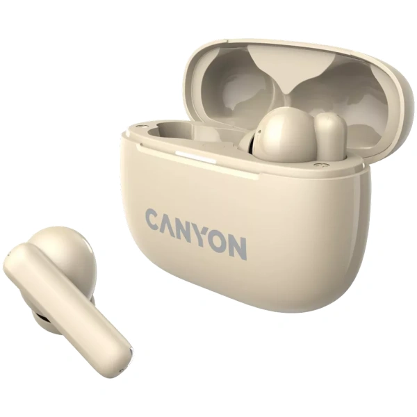 Canyon Noise Cancelling Earbuds TWS10 ANC Beige - Image 2