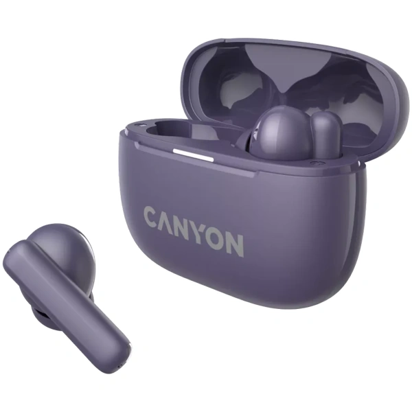 Canyon TWS10 ANC Purple Noise Cancelling Earbuds - Image 2