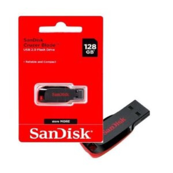 SANDISK CRUZER BLADE 128GB FLASH DRIVE