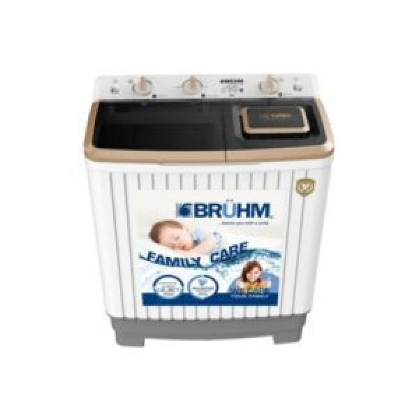 BRUHM TWIN TUB 8KG WASHING MACHINE BWT-080H GREY