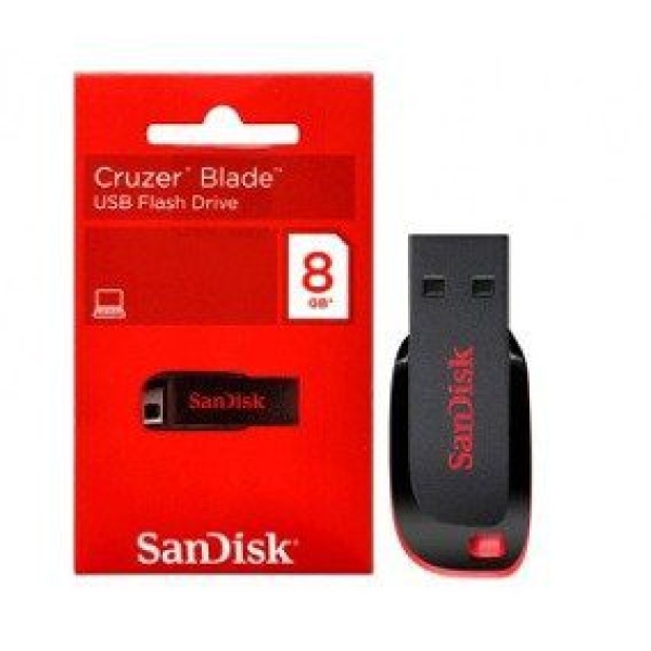 SANDISK 8GB CRUZER BLADE USB FLASH DRIVE