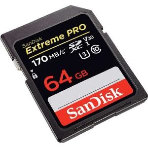 SANDISK EXTREME PRO 64GB SD CARD