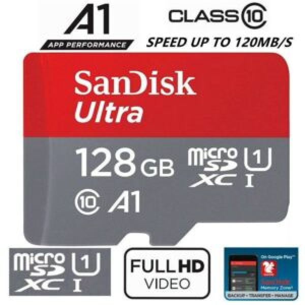 SanDisk 128GB microSD Card