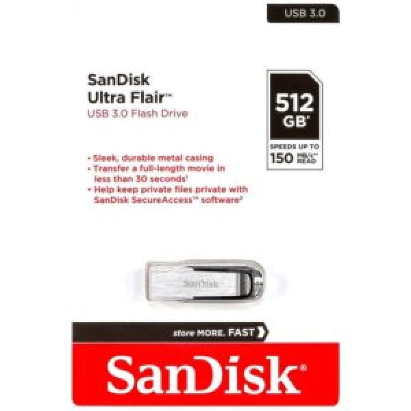 SANDISK FLASH DRIVE 512GB ULTRA FLAIR USB 3.0