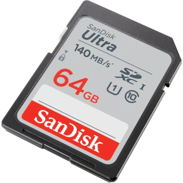 SANDISK SD CARD 64GB ULTRA CLASS 10